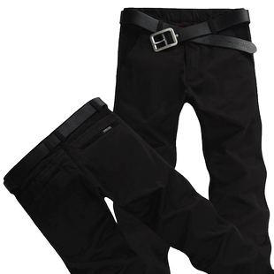 INS超火百搭弹力小脚男士休闲裤新款修身潮牌军绿色长裤子25秋冬