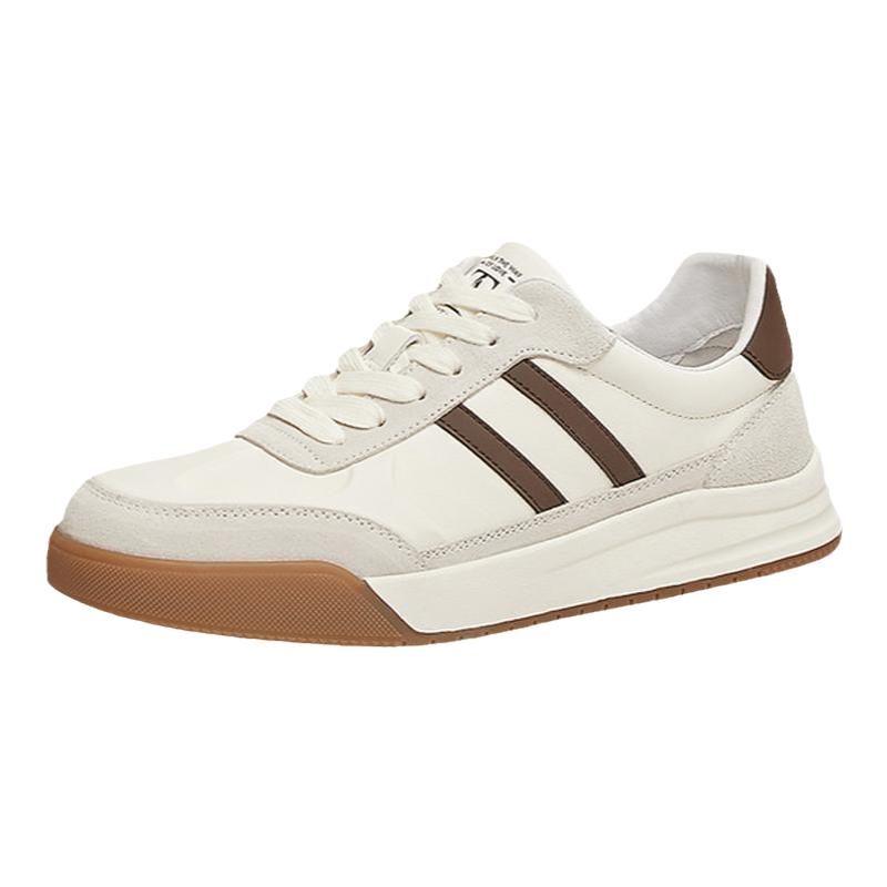 TATA他她休闲复古德训鞋男鞋商务真皮板鞋小白鞋2025新款VLE01AM5