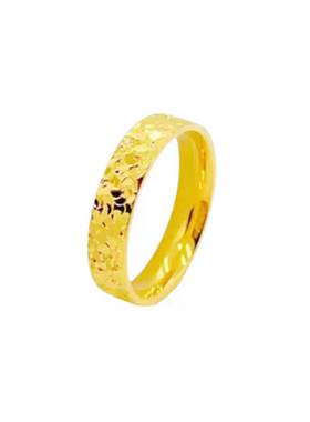 金包银碎冰冰戒指不掉色送女友