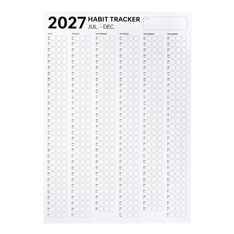 hellopaper2027新款日历自律打卡