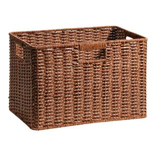 Kens中式仿藤编超大家用收纳箱换季衣服被子玩具整理筐客厅杂物盒