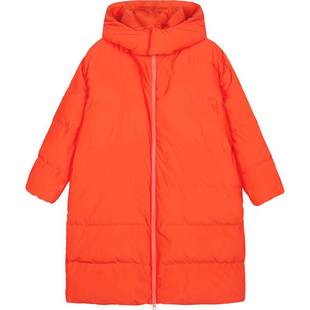 蓬马大童羽绒服长款连帽保暖舒适秋冬装男女儿童pomme de terre