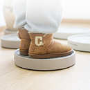 花盆托盘带轮移动万向轮家用塑料加厚大号树脂圆接水滚轮架子底座