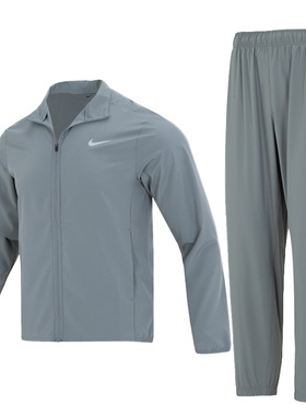【自营】Nike耐克夹克上衣男装新款运动服立领灰色梭织外套FB7500