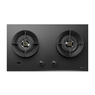 德普凯信D5S燃气灶磨砂黑嵌入式定时全进风煤气灶防干烧家用双灶