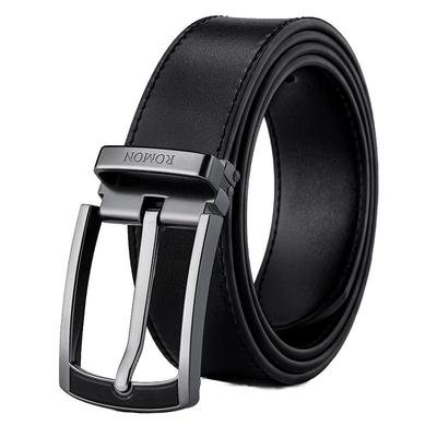 男士针扣皮带真皮腰带