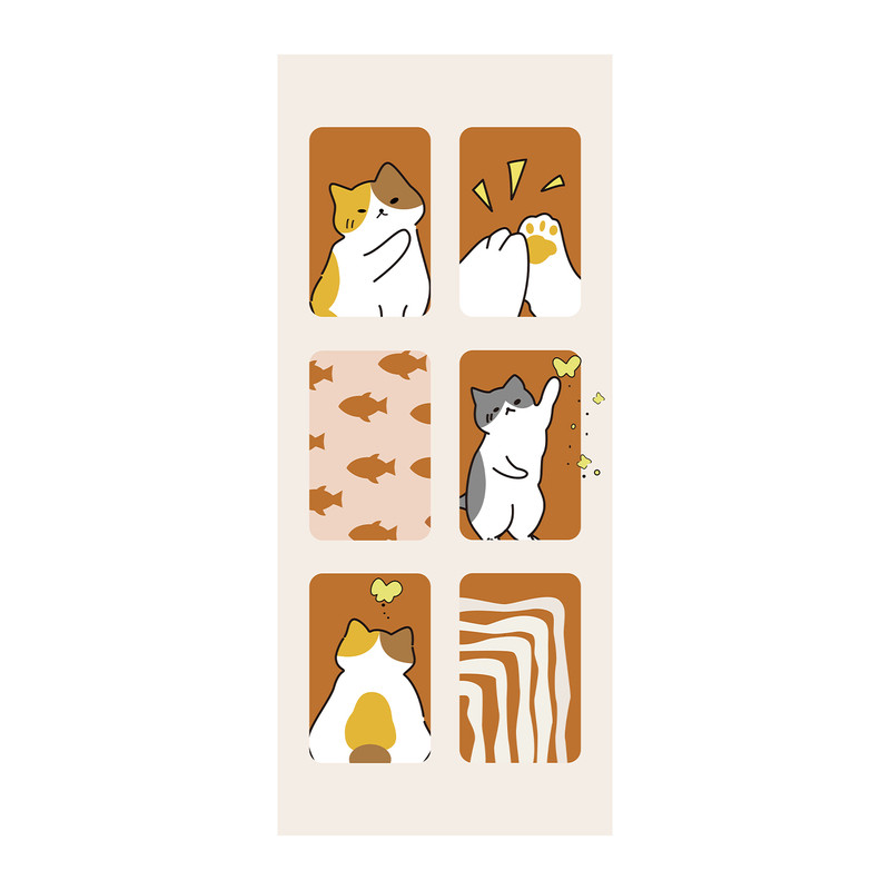 可爱猫咪电梯门贴纸自粘入户电梯门改造装饰贴画电梯轿厢翻新墙贴