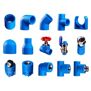 联塑pe水管配件自来给水管热熔接头6分25内外丝直通弯头三通阀门