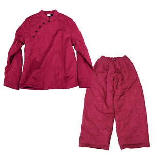 【苇素禅服】加棉加厚深冬保暖棉袄套装,冬季棉衣棉裤修行太极服