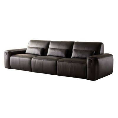 LAZBOY乐至宝真皮沙发客厅大黑牛功能电动0靠墙智能调节中古风676