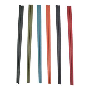 正品双立人筷子6双装彩色一人一色专筷专用 家用餐具
