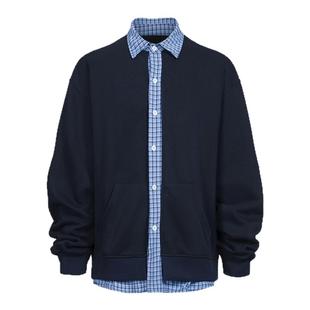 YORAINBOW 秋款翻领衬衫卫衣老钱风通勤高级cleanfit长袖外套polo