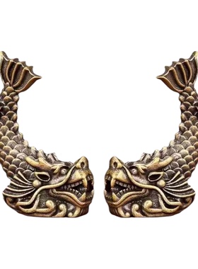 纯铜鸱吻避火龙厨房摆件