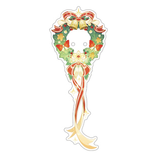吧唧打卡棒圣诞花圈亚克力谷美亚克力徽章拍照棒二次元谷子同人谷