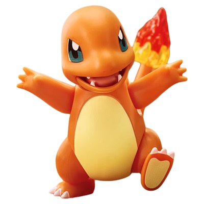 皮卡丘可达鸭小火龙玩具模型手办