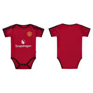 2526曼联足球服哈衣10号鲁尼7号C罗球衣新生儿婴儿爬服连体包屁衣
