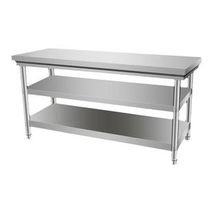 特厚不锈钢工作台操作台三层打包台厨房操作台工作桌打荷台餐桌台