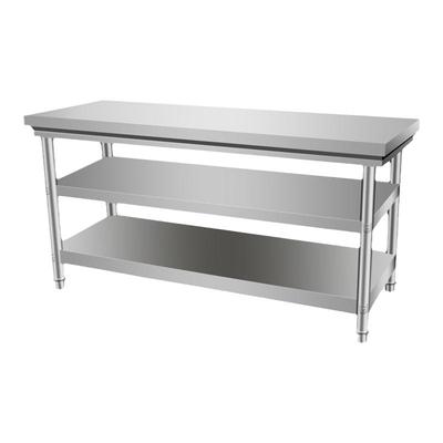 特厚不锈钢工作台操作台三层打包台厨房操作台工作桌打荷台餐桌台