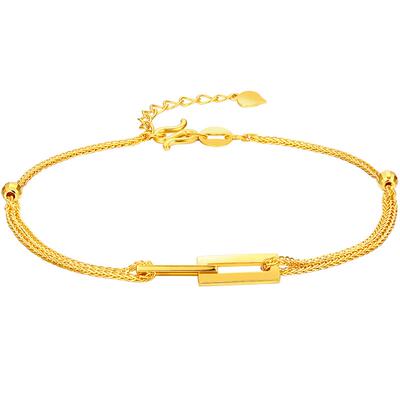 谢瑞麟双环系列黄金手链