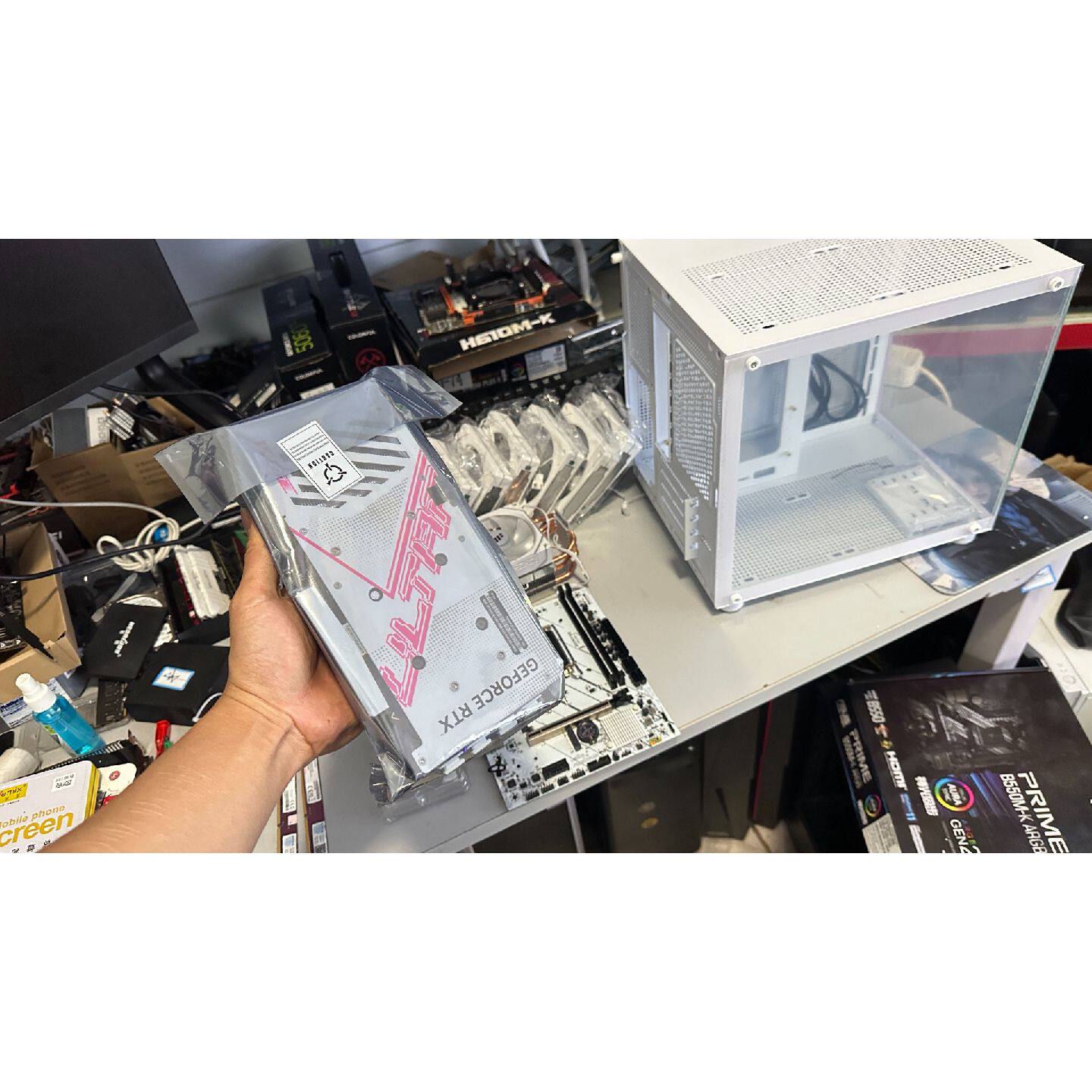 可维修议价  全新虹40608G主机i512400F处理器精粤H610M主板内存图片