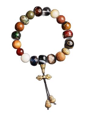 多宝十八籽手链琉璃菩提玛瑙金刚杵原创设计新中式男款饰品手串