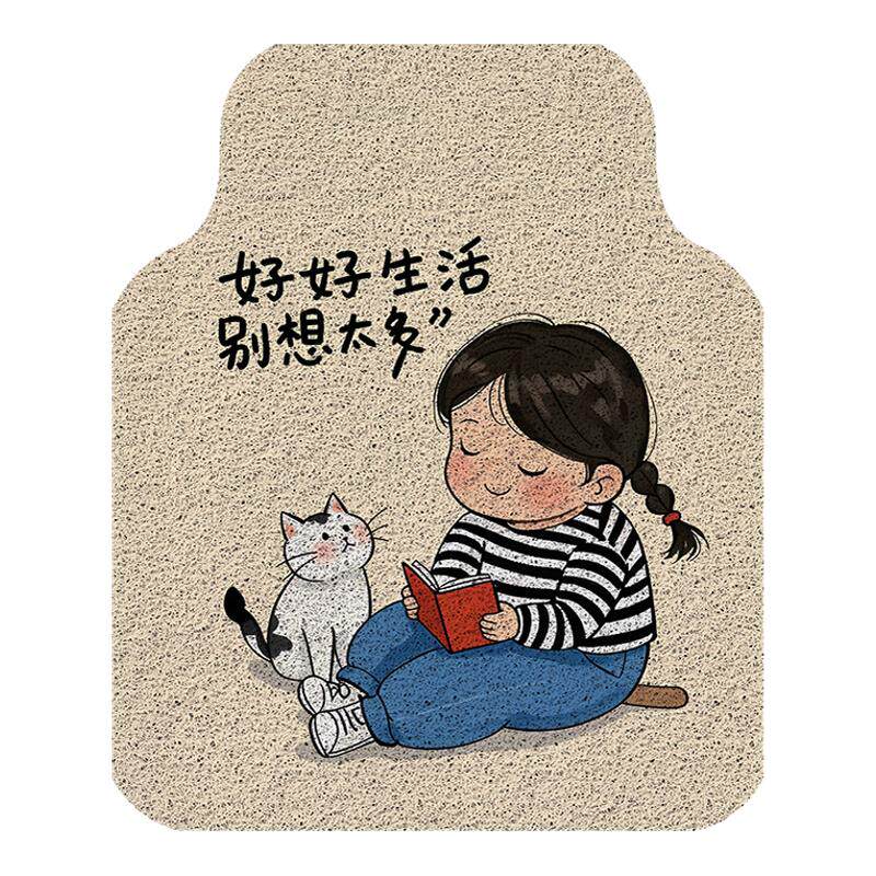 卡通彩色丝圈脚垫,多款图案选择