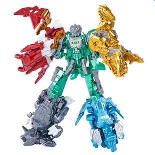 送收纳盒合金五合一机器人恐龙变形拼装模型儿童男孩霸王龙玩具