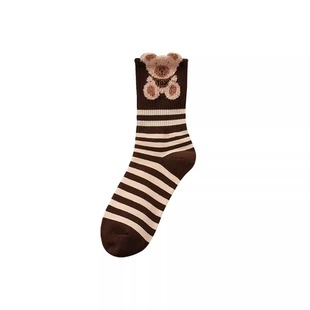 女士秋冬季女袜长筒袜子ins潮百搭森系新款袜子长版抖音同款保暖