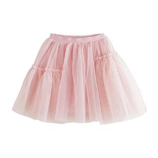 马克珍妮2025女童不规则网纱拼接短裙半身裙儿童裙子春秋装新款