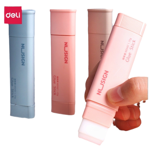 得力固体胶三角形胶棒高粘度学生用强力胶水大号直角胶棒21g纽赛固体胶儿童幼儿园手工创意固态胶水办公用品