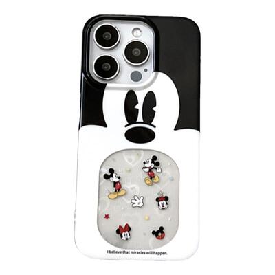 SHERRY苹果透明镭射爱心手机壳