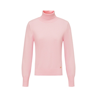 【美丽诺羊毛】FF仿佛针织衫女2025秋冬新款高领修身打底内搭毛衫