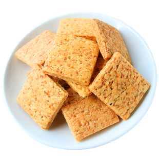 大桶装台湾庄家老杨方块酥海苔全麦咸蛋黄味嘉义特产杂粮代餐饼干