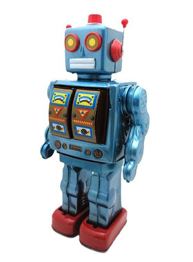 复古铁皮机器人模型工业风摆件