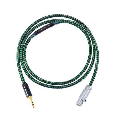 Mps发烧6N单晶铜3.5mm转MiNi迷你卡侬母头戴式HiFi音频升级耳机线