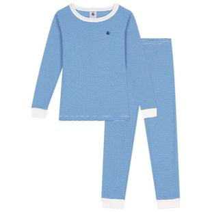 法国小帆船Petitbateau2024春夏儿童纯棉家居睡衣裤套装A0AAQ