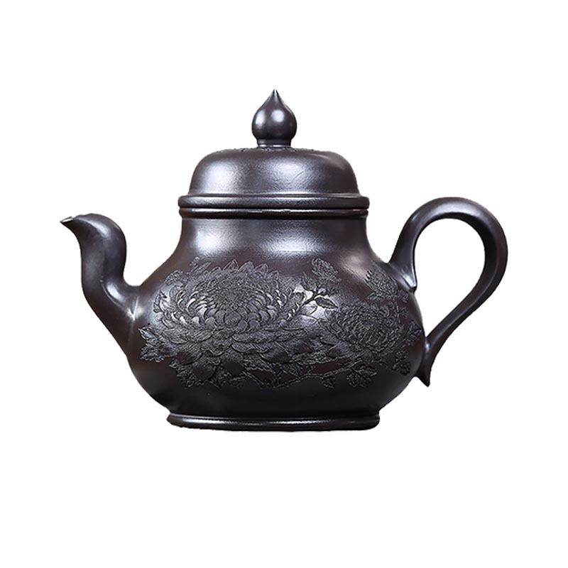 正宗紫砂纯手工石黄宫灯壶泡茶壶