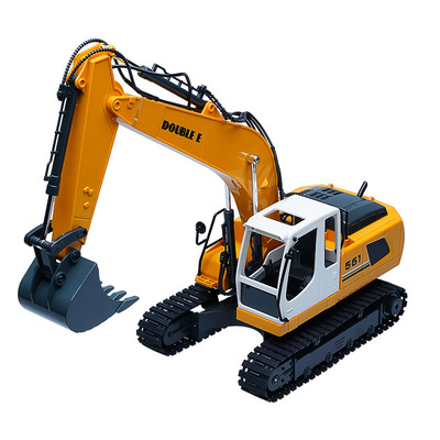 双鹰遥控挖掘机小孩合金挖土机