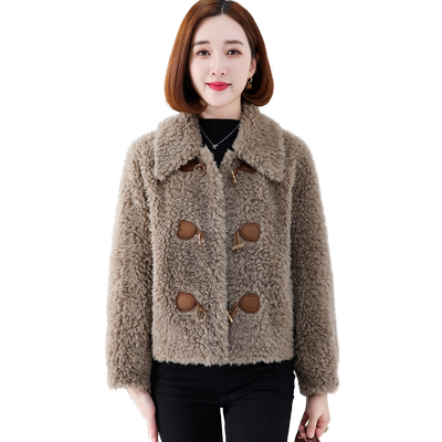 羊剪绒海宁羊毛颗粒皮草外套特价