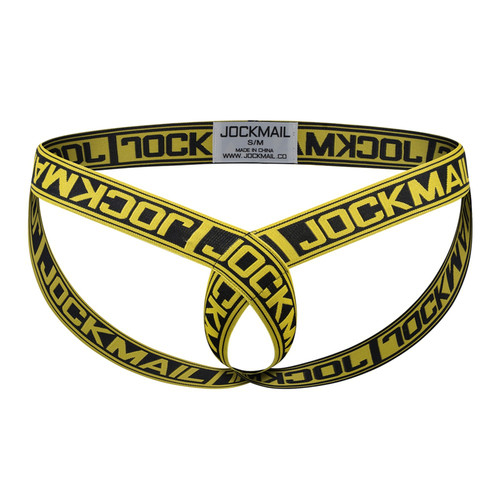 JOCKMAIL男性感t字裤情趣丁字裤高弹力提臀缕空吊环情趣吊环丁字