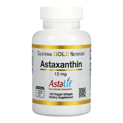 香港直发California Gold Nutrition纯冰岛虾青素膳食补充剂120粒