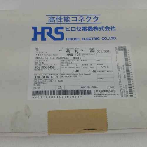HRS HIROSE ELECTRIC HR10A-10R-12PB (71) (PACK OF 40)
