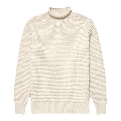 SUNSPEL男士羊毛卷领毛衣秋冬