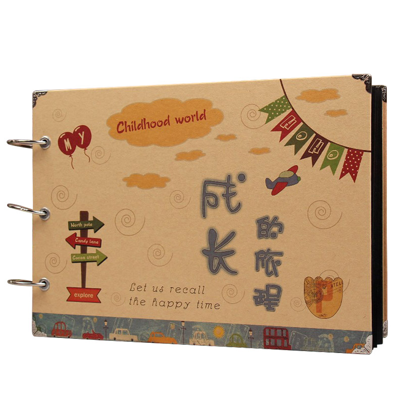 diy手工相册成长纪念册幼儿园小学生毕业手账制作儿童自制记录本