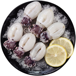 墨鱼仔新鲜冷冻大号去皮去内脏免清理冷冻乌贼鱿鱼捞汁小海鲜商用