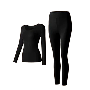 超薄保暖内衣女士隐形玻尿酸面膜肌底美肤衣秋衣秋裤打底衫秋冬季