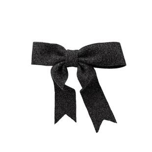 甜美针织蝴蝶结鸭嘴夹女后脑勺发夹鲨鱼夹秋冬发卡夹子半扎一字夹