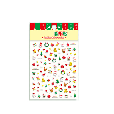 圣诞节儿童指甲贴新款圣诞贴纸