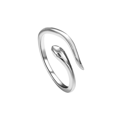 灵蛇999纯银戒指本命年生肖指环