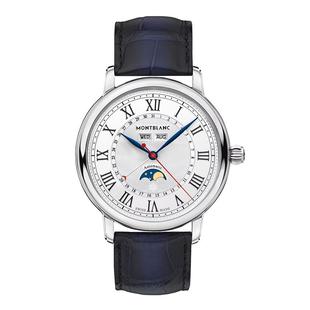 【自营】MONTBLANC万宝龙手表男 明星系列全日历皮带男表129178